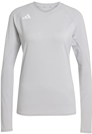 adidas Women's Volleyball Hilo Long Sleeve Jersey, Team Light Grey, XXS
