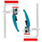 2 Pack Track Saw Clamps Compatible with estool, Quick Release Ratchet Track Saw Guide Rail Clamp or Woodworking, T-Track Wood Clamps or MT Table & Guide Rail System