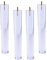 MYRDBT Pieds de Meubles, Lot de 4 Pieds de Rechange en Verre Transparent pour Meubles en Acrylique, pour canapé, Armoire, bibliothèque, Table Basse