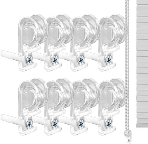 Cord Safety Clips Blinds - Childproof Window Blind Cord Winders, Roller Shades Plasstic Cleats| Wall Mount Tension Holders, Secure Ancchor System for Baby Toddler Protection in Nursery Bedroom Home