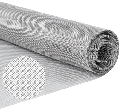 TAIANJI Drahtgeflecht Feinmaschig, 30x250cm Edelstahl Insektenschutz Wire Mesh Drahtgitter Fliegengitter Metall Gitter Rolle für Lüftungs, Türen, Gegen Mäuse, Garten