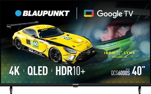 BLAUPUNKT BL-40QCG6000S QLED-Fernseher, 40 Zoll, Full HD, 1920x1080, Google TV, HDR10, Dolby Audio, WLAN, Bluetooth, Schwarz