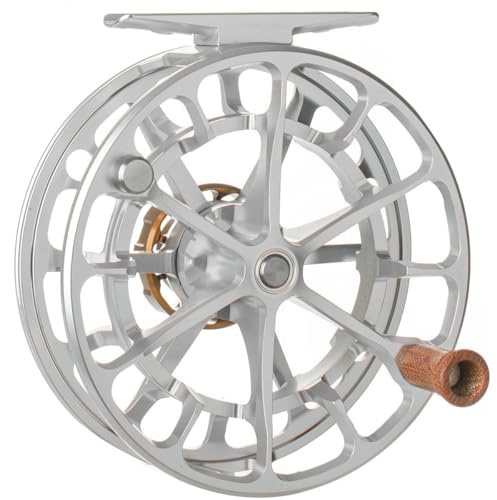 ROSS REELS Evolution LTX 5-6wt Platinum Fly Fishing Reel | Durable Lightweight Aluminum Large Arbor Reel for Trout, Redfish, Bonefish, Snook Fishing