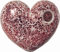 Safety Mosaik Platte Eisglas Spiegel Rosa 15x20cm