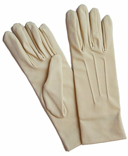 Dents Short Matt Satin Dress Gloves - Ladies/Womens - Pale Caramel ('Shantung')