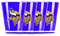Duck House NFL Minnesota Vikings Isoliertes Schnapsglas aus Acryl, 4 Stück