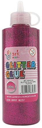 2 x Ark's Sparkling Glitter Glue - 120ml (Fuschia)