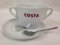 Costa Large Cup Double Handle With Saucer And Spoon 568ml 20oz Massimo