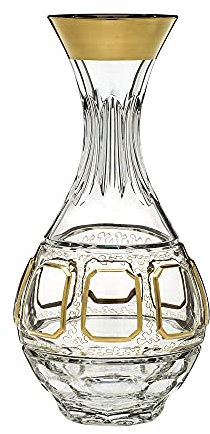 ARNSTADT KRISTALL Dekanter Karaffe Antike (26,5 cm) - Kristallglas mundgeblasen · von Hand geschliffen · Handmade in Germany · inkl. 24 Karat Goldveredelung