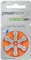 6 x Varta P13 PowerOne Type 13 / ORANGE Hearing Aid Batteries - 1.45V PR 48 / Made in Germany Latest Generation