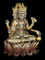 Hinduistische Götter Figur - Brahma - Sitzend auf Lotusblüte