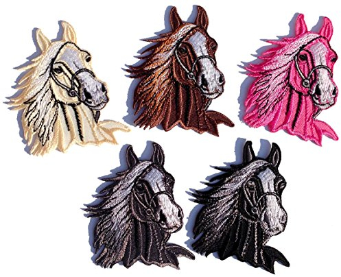 i-Patch - Patches - 0016 - Pferd - Pony - Einhorn - Fohlen - Pferdekopf - Pferde - Hufeisen - Reiten - Applikation - Aufbügler - Aufnäher - Sticker - zum aufbügeln - Flicken - Bügelbild
