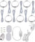Under Cupboard Lighting, 6Pcs Dimmable LED Puck Lights, Kitchen Lighting for Display Cabinet, Wardrobes, Under Counter, Tv Units, Bookcase - UK Plug - White 6000K 1020lm