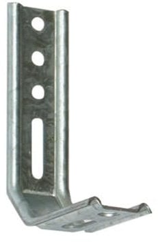 TORBEL Equerre nervurée 3 pans coupés - Boîte, L1xL2 (mm) : 70x130