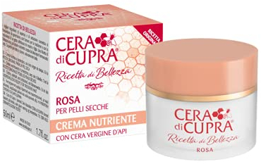 Cera di Cupra, Traditionelle Rosa Creme-Formulierung, mit reiner Bienenwachs, reich an schützenden Komponenten, Anti-Aging-Wirkung, Made in Italy, Dermatologisch Getestet, Glas 50 ml