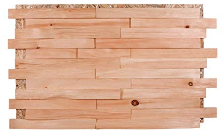 Split4Wall Wandverkleidung Echtholz Spaltholz Zirbe spaltrau Schindel ca. 1m2 3D-Optik handgefertigt Wandpaneel moderne Wanddekoration Holzverkleidung Holzwand (Zirbe spaltrau,30)