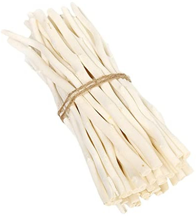 F Fityle 50x Treibholz Holzscheiben Verzierung Holzstücke zum Dekorieren basteln für DIY, Weiß