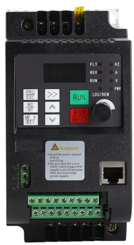 Solarwechselrichter PV-Frequenzumrichter, Automatisierte Industrie Wandler Audio Video Zubehör Wechselrichter PWM-Steuerung DC 200V-400V Eingang Dreiphasiger AC0-220V Ausgang[2.2KW]