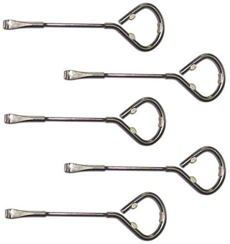 5 Pack Church Key Bottle Opener, Bottle Opening Tool, Church Key Can Opener, Hand-Held Steel Church Key Pack of 5