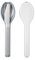 Mepal - Besteck 3-teiliges Set Ellipse - Besteck-Set für unterwegs - Besteht aus einem Messer, Gabel & Löffel - Besteck-Set mit Reiseetui - Edelstahl - '22 Nordic Blue