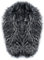 MAGIMODAC Fellkragen Pelzkragen Kunstfell Kunstpelz Fell Kragen Pelzschal Wie echt für Kapuze Kapuzenmantel Winter Parka Mantel Jacke (Schwarz mit weißen-2, 90cm/35.43’’)