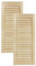DecoMeister Mobili Porta Lamella Porte Pino Mobili Anteriore Pino Non Trattato Armadio Porta Armadio Aperto Lamelle 294x720 mm Confezione da 2 Pezzi in Legno Massiccio a venatura Naturale