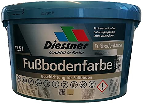 Diessner Fußbodenfarbe 12,5 Liter Kieselgrau