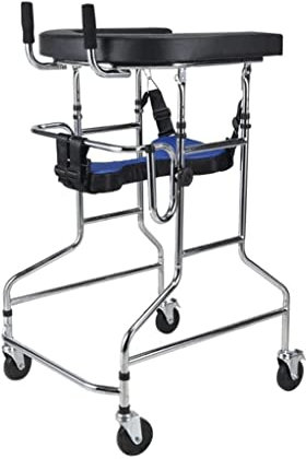 Andador para personas mayores con ruedas y asiento Rehabilitación de hemiplejía Marco de pie Ayuda para caminar para discapacitados Andador médico portátil