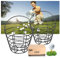 10L0L Golfball-Korb aus Metall, Golfball-Eimer mit Griff, Golfball-Behälter, fasst 50 Bälle, 2 Stück (Golfbälle sind Nicht enthalten)