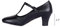Asyusyu Charakterschuhe Damen T-Strap Geschlossene Zehen Latin Salsa Tango Tanz Übungsschuh Student Fußlicht Tanzschuhe, Schwarz , 39 EU