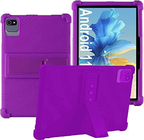 YHFZR Coque pour OUZRS Tab-M1 10 Pouces, Silicone Antichoc Léger Housse de Protection avec Support Stand pour OUZRS Tab-M1 10 Pouces, Violet