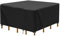 INMUA Housses Table de Jardin Carrée, Bache Salon de Jardin Imperméable, Anti-UV, 420D Oxford Tissu Housse de Table Chaise Meubles de Jardin Extérieure (150x150x70cm)