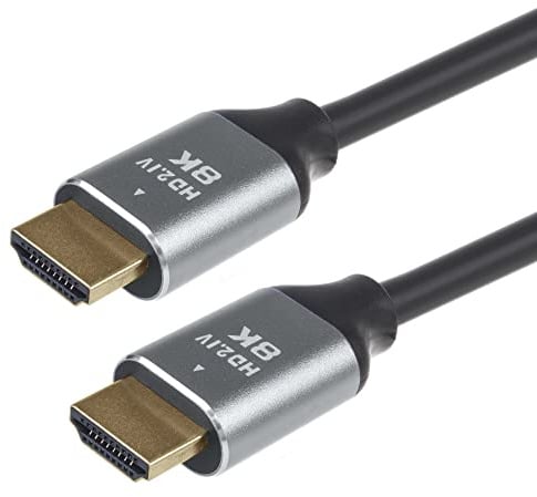 Maclean MCTV-441 HDMI 2.1a Kabel mit mit vergoldeten Steckern Stecker auf Stecker 8K Ultra High-Speed Kabel Maximale Bandbreite von 48 Gb/s 8K FUHD 60Hz 4320p / 4K 120Hz 2160p (2m)