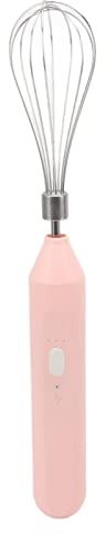 Batteur Électrique Sans Fil, Fouet Électrique Portable pour la Cuisson à la Maison (Rose)
