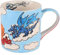 Mila Keramik Kinder-Becher Dragon Time märchenhafte Tee- und Kaffee-Tasse mit Drachen-Motiven handbemalt spülmaschinenfest fair produziert farbenfrohes Geschenk