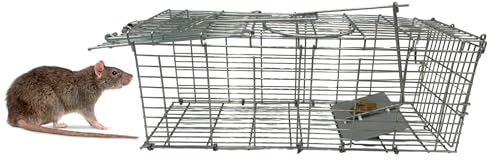 Repulseo® Jaulas Trampa Grande para Ratones y Ratas Vivos ★Marca Francesa★, Ratonera Reutilizable sin Veneno, Atrapar roedores en Acero, Captura de Animales de Calidad Profesional