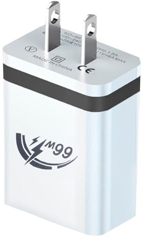 Caricabatteria da parete Cubo | Adattatore per presa di corrente da parete a ricarica rapida da 66 W - Adattatore per caricabatterie rapido per americana Cubo di ricarica da viaggio portatile Fowybe