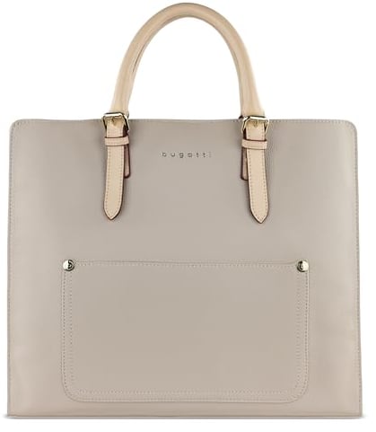 bugatti Ella XL Handtasche für Damen, Frauen Tasche groß, Damenhandtasche, beige