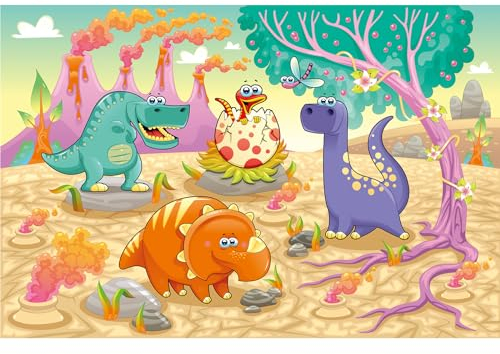 MISITU 100 Teile Puzzle für Erwachsene und Kinder Dinosaurier Puzzles 100 Teile Kinderpuzzle