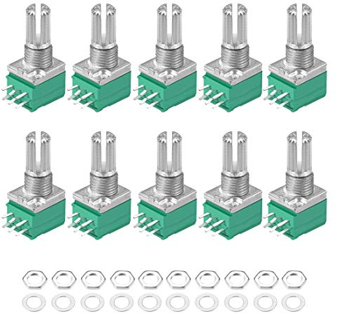 XYWHPGV Potentiometer B20K Ohm Variable Widerstände Double Turn Rotary Carbon Film Taper RV097NS 10 Stück(a86a6 0bb5d d2959 9c9b6 2f36c dbab8