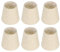 6 pantallas de lámpara, pantalla de lino E14 para mesita de noche, lámpara de araña de lino, estilo nórdico, para lámparas de mesa, lámparas de pie, lámpara colgante de pared, beige, Contemporáneo