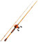 Sougayilang ZJJ Baitcaster-Ruten- und Rollenset, IM7 Graphit 2-teiliger Bait Casting Ruten mit Edelstahlführungen, 7.2:1 Magnetbremse Baitcaster Rollen für Salzwasser Süßwasserfischen-O21-R