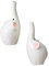 PRETYZOOM 2pcs Ceramic Elephant Couples Vase Flower Container Home Decorative Vase Present for Women Office Decor