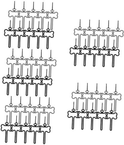 YARNOW Lot De 5 Supports De À Déjections Canines Robustes Pour La Promenade Des Chiens Avec Clip Pour À Déjections Canines Outil De Fixation Sécurisé 10 Pièces X 5