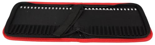 Uonlytech Organizzatore Di Chiavi Custodia Per Punte Da Trapano Portatile Custodia Vuota Per Punte Da Trapano Custodia Per Attrezzi Con Cerniera Piccola Custodia Per Punte Da Trapano