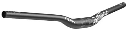 Funn Speedrun Junior Mountainbike-Lenker mit Lenkerklemme 31,8mm und Breite 680mm, geeignet für Fahrradgriffe mit einem Innendurchmesser von 19mm (Schwarz)