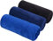BW&HM Sporthandtuch, Schweißhandtuch, schnell trocknend, saugfähig, Mikrofaser, Sporthandtücher für Männer und Frauen, 40 x 80 cm, 3 Stück, Marineblau + Blau + Schwarz
