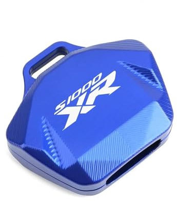 LIJUNSHANI Coque De Clé pour BM&W S1000R S1000RR S1000XR S 1000 R RR XR Moto CNC Clé Couverture Porte-clés Porte-clés Coque Protection(Blue3)
