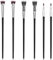 Yuanchu Pinsel Set Schmink, Ultra Dünn Eyeliner Pinsel Essence Fächerpinsel 6 Abgewinkelt Braue Bürste Mascara Professionelles Make Up Pinsel Zubehör Lidschattenpinsel Concealer Bürsten Acrylfarben
