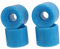 Janasiba 4 StüCk/Set 60 X 51 Mm Cruiser-Skateboard- PU- Langbrett-Cruiser-, Blau